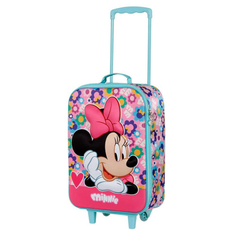 Mala de cabine Minnie Mouse cor-de-rosa