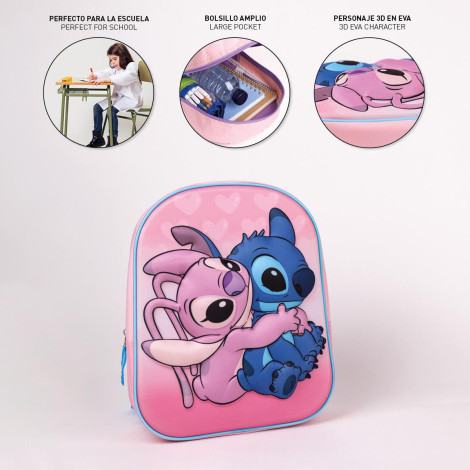 Stitch & Angela Disney Mochila para crianças