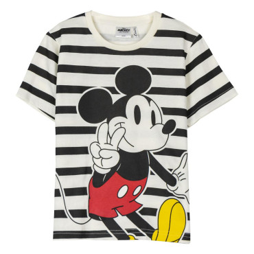 T-SHIRT CURTA DO MICKEY EM CAMISOLA SIMPLES