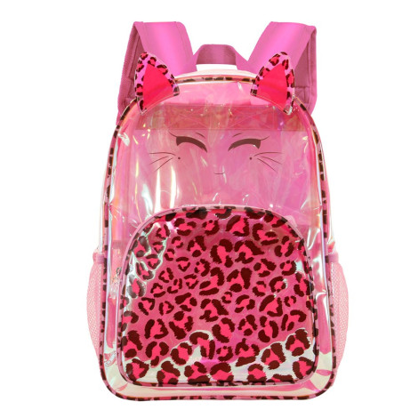 Oh My Pop! mochila escolar cor-de-rosa Felino