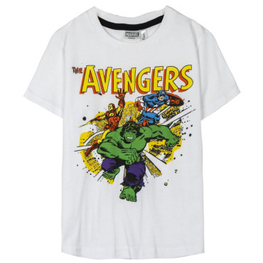 T-SHIRT CURTA MARVEL DE CAMISOLA SIMPLES