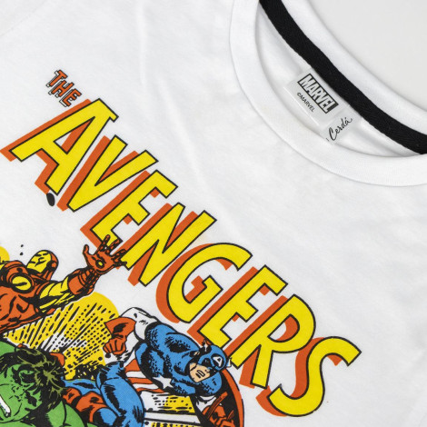 T-SHIRT CURTA MARVEL DE CAMISOLA SIMPLES