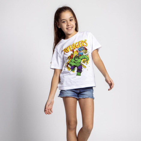 T-SHIRT CURTA MARVEL DE CAMISOLA SIMPLES