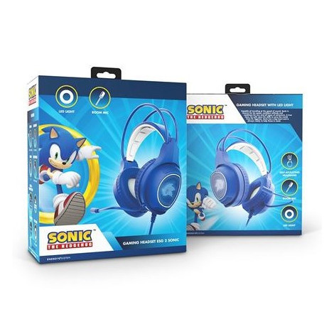 Auscultadores para jogos Sonic LED