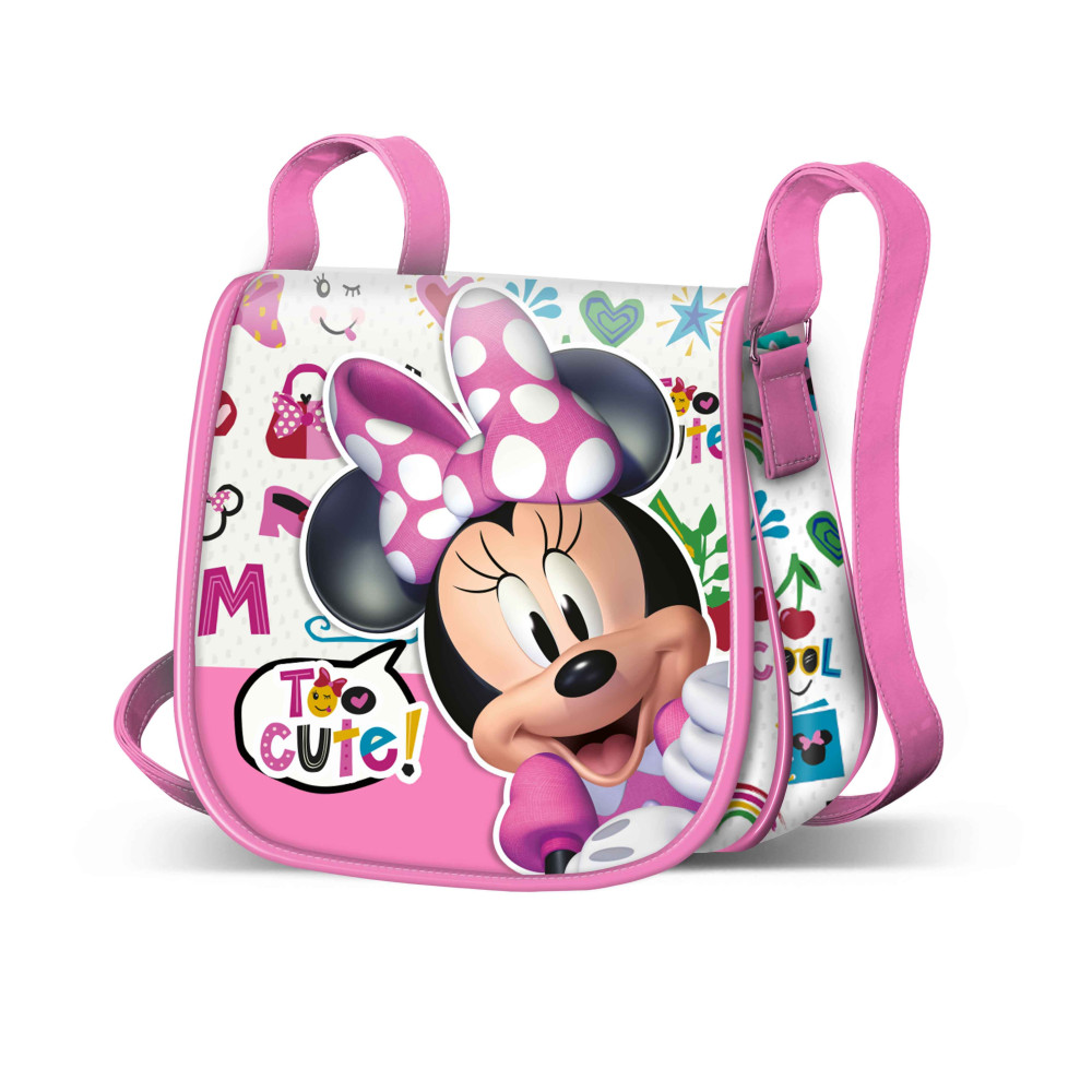 Mala de ombro cor-de-rosa da Minnie Mouse