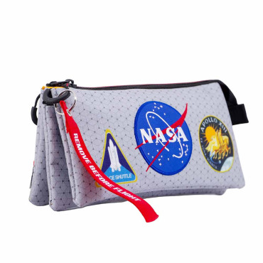 Estojo de lápis cinzento da NASA