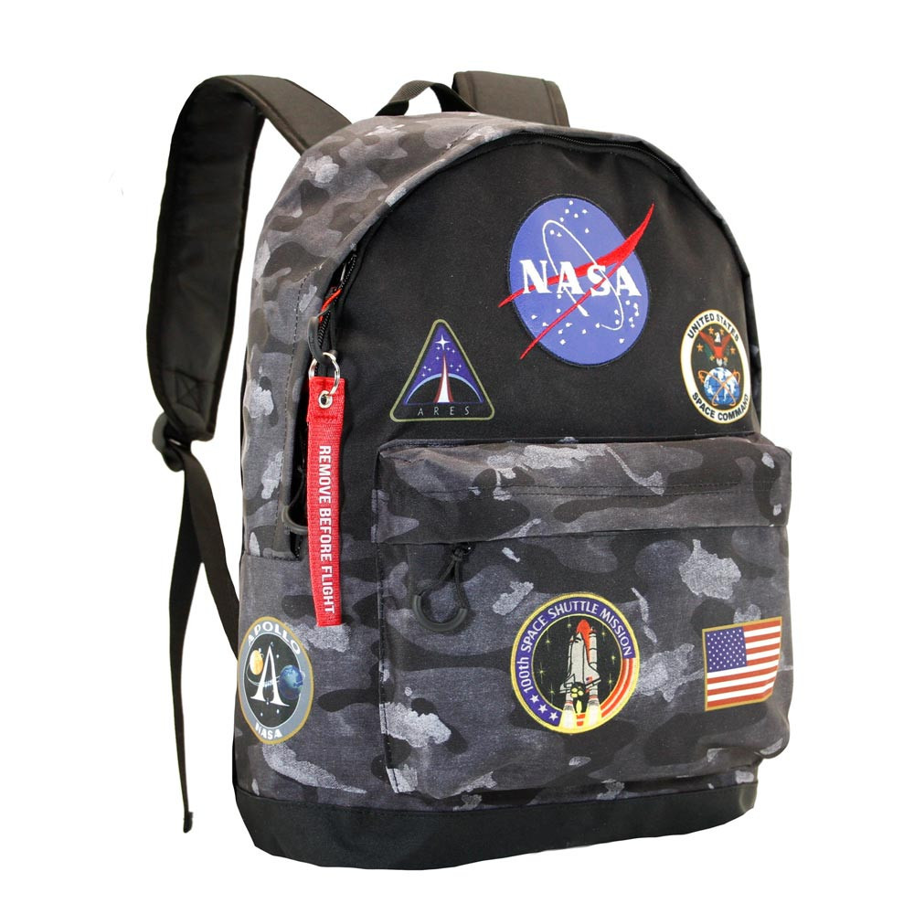 Mochila militar cinzenta da NASA 