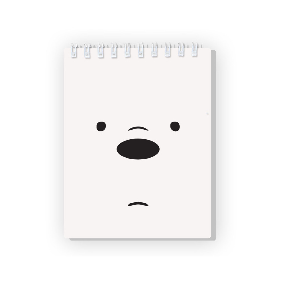 Caderno em espiral We Are Bears Branco