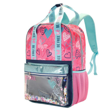 Oh My Pop! mochila BeFree cor-de-rosa