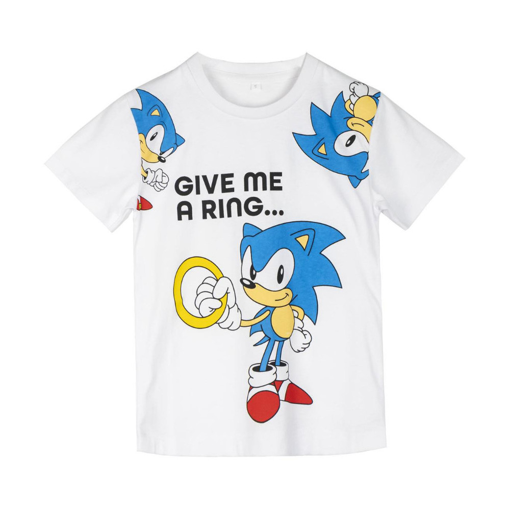 T-SHIRT CURTA SONIC DE CAMISOLA SIMPLES