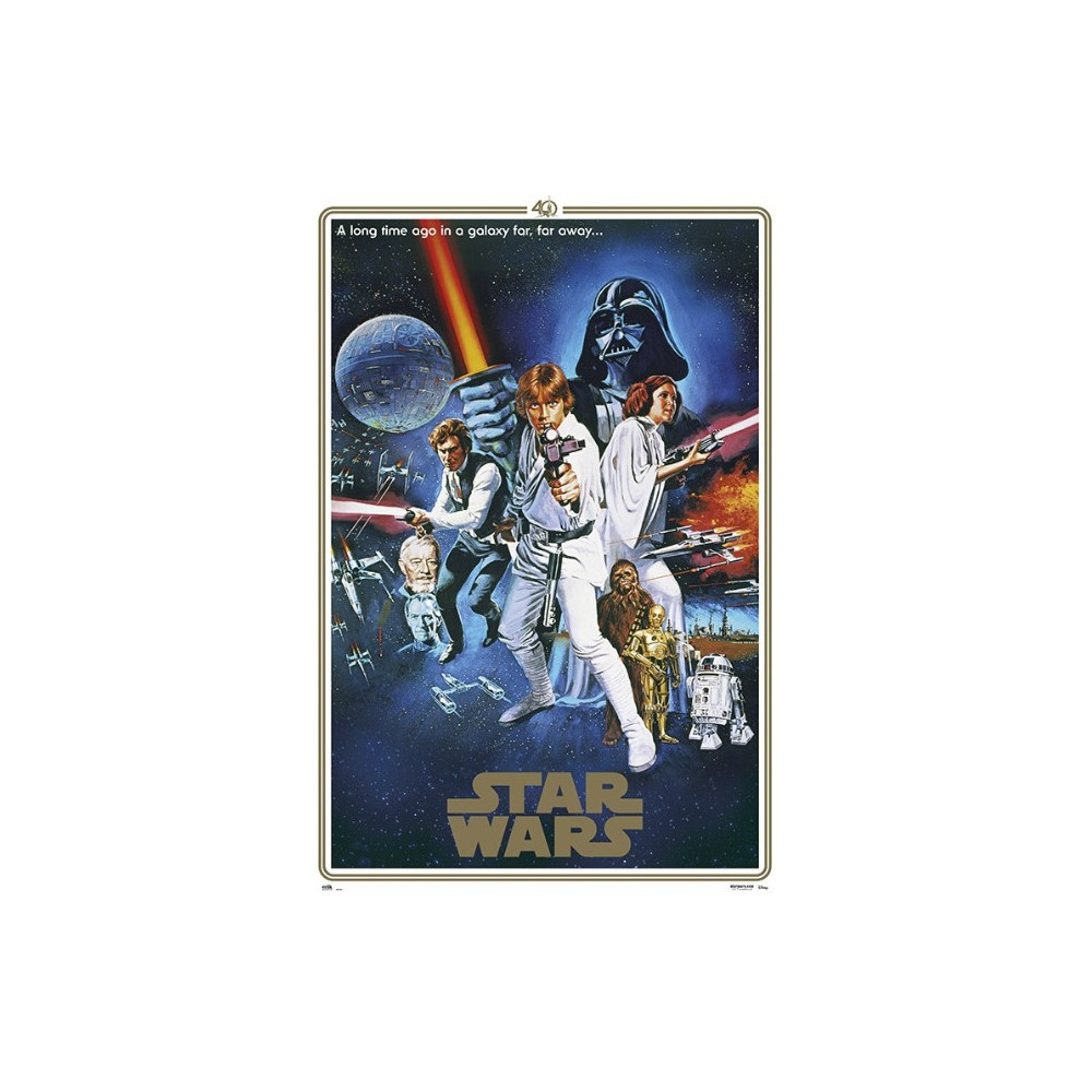 Star Wars Cartaz clássico 40º aniversário