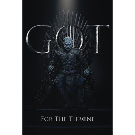 Poster do trono de ferro do Rei da Noite Game of Thrones