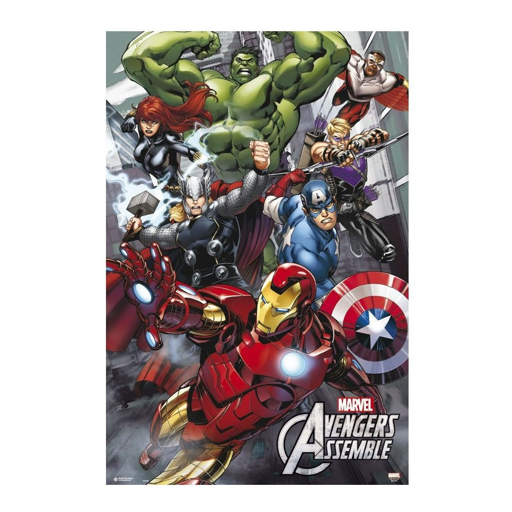 Marvel Cartaz dos Vingadores Avengers Assemble 61 x 91 cm