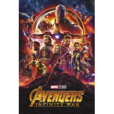 Vingadores Guerra Infinita Thanos Poster 61 x 91 cm