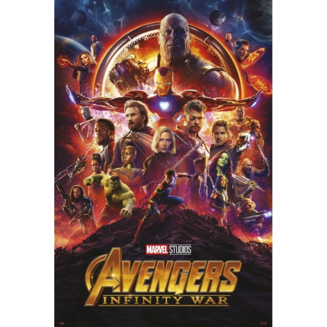 Vingadores Guerra Infinita Thanos Poster 61 x 91 cm