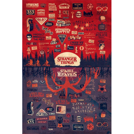 Stranger Things Poster The Upside Down