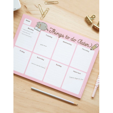 Agenda semanal Pusheen Things To Do Later