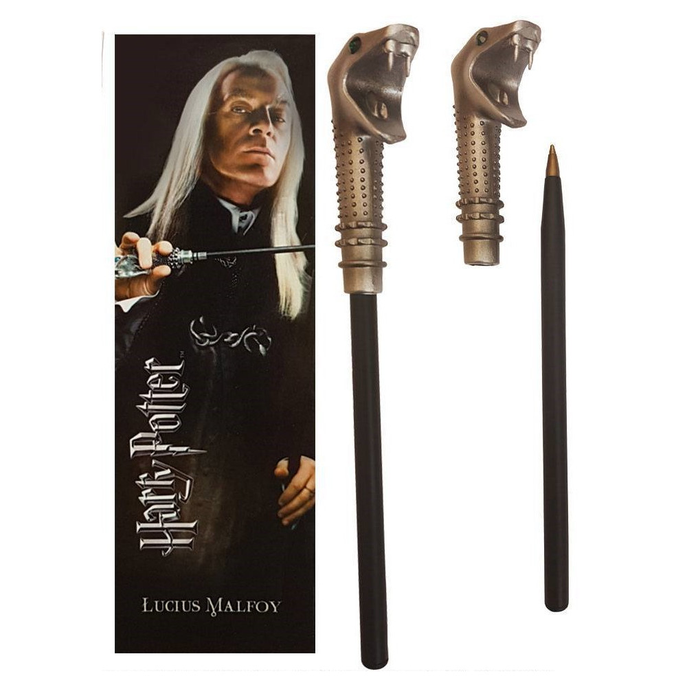 Conjunto de canetas e marcadores de livros Lucius Malfoy Harry Potter