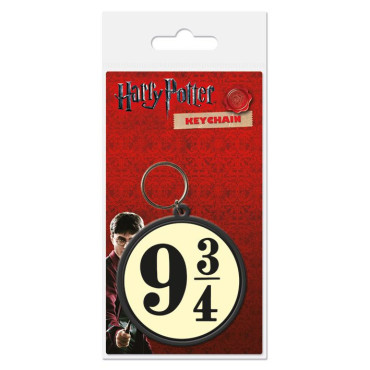 Porta-chaves de borracha Harry Potter Plataforma 9 3/4