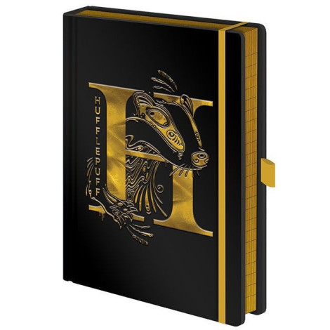 Bloco de notas Premium A5 Harry Potter Hufflepuff Foil