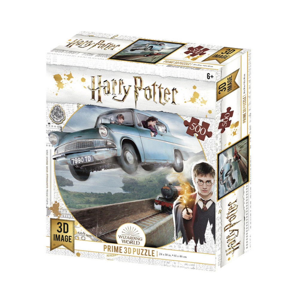 Puzzle lenticular Harry Potter Ford Anglia 500 peças