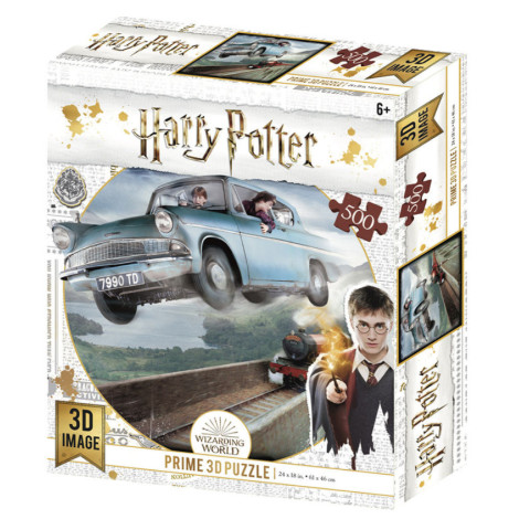 Puzzle lenticular Harry Potter Ford Anglia 500 peças