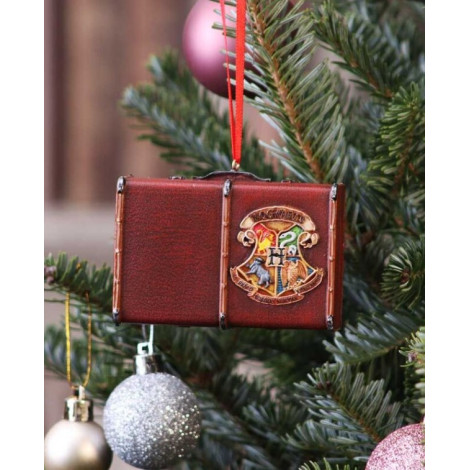 Ornamento de Natal da Mala de Hogwarts de Harry Potter