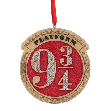 Ornamento de Natal Harry Potter Plataforma 9 e 3/4