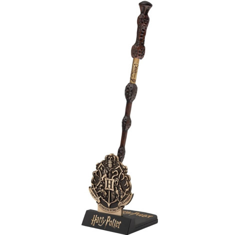 Caneta varinha Dumbledore Harry Potter com suporte