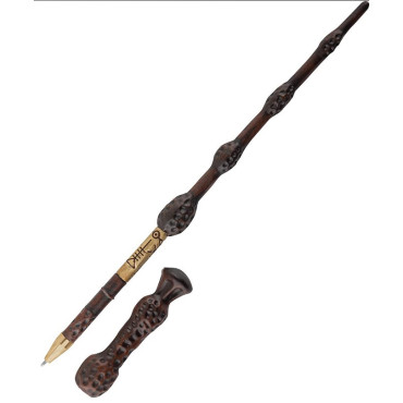 Caneta varinha Dumbledore Harry Potter com suporte