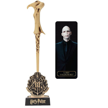 Caneta varinha Voldemort Harry Potter com suporte