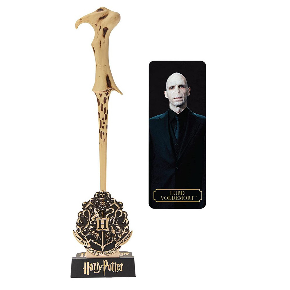 Caneta varinha Voldemort Harry Potter com suporte