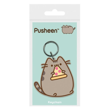 Porta-chaves de borracha Pusheen Pizza