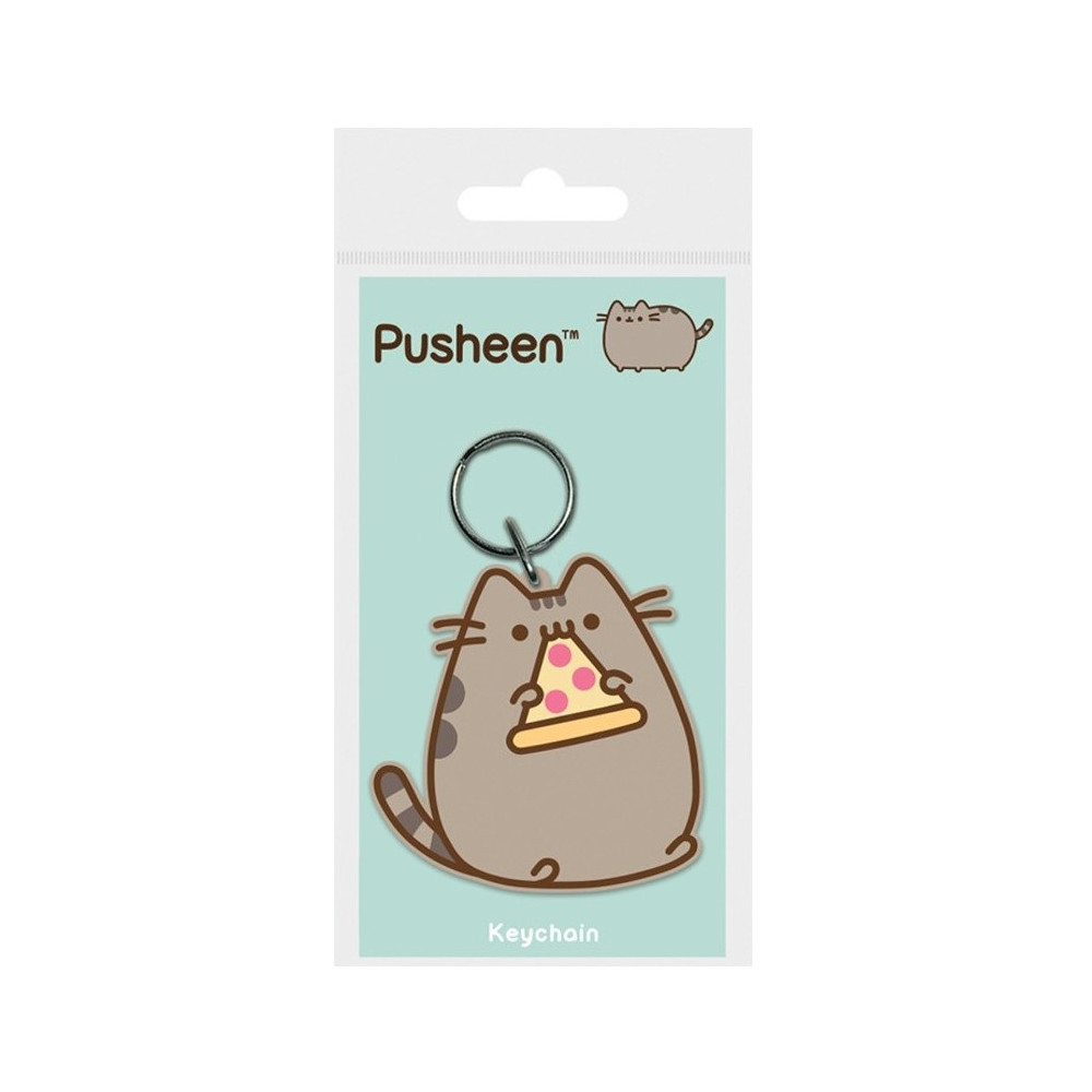 Porta-chaves de borracha Pusheen Pizza