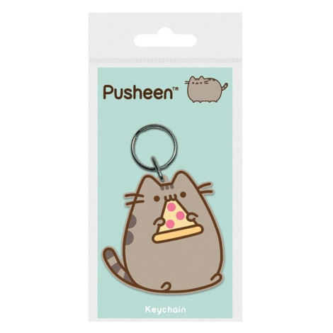 Porta-chaves de borracha Pusheen Pizza