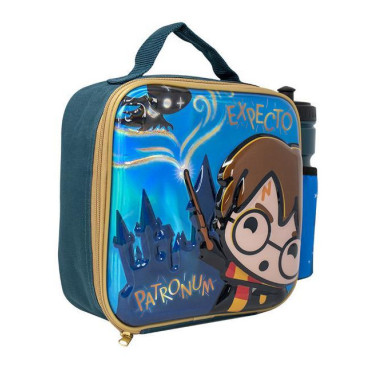 Conjunto de lancheira e garrafa Harry Potter Chibi