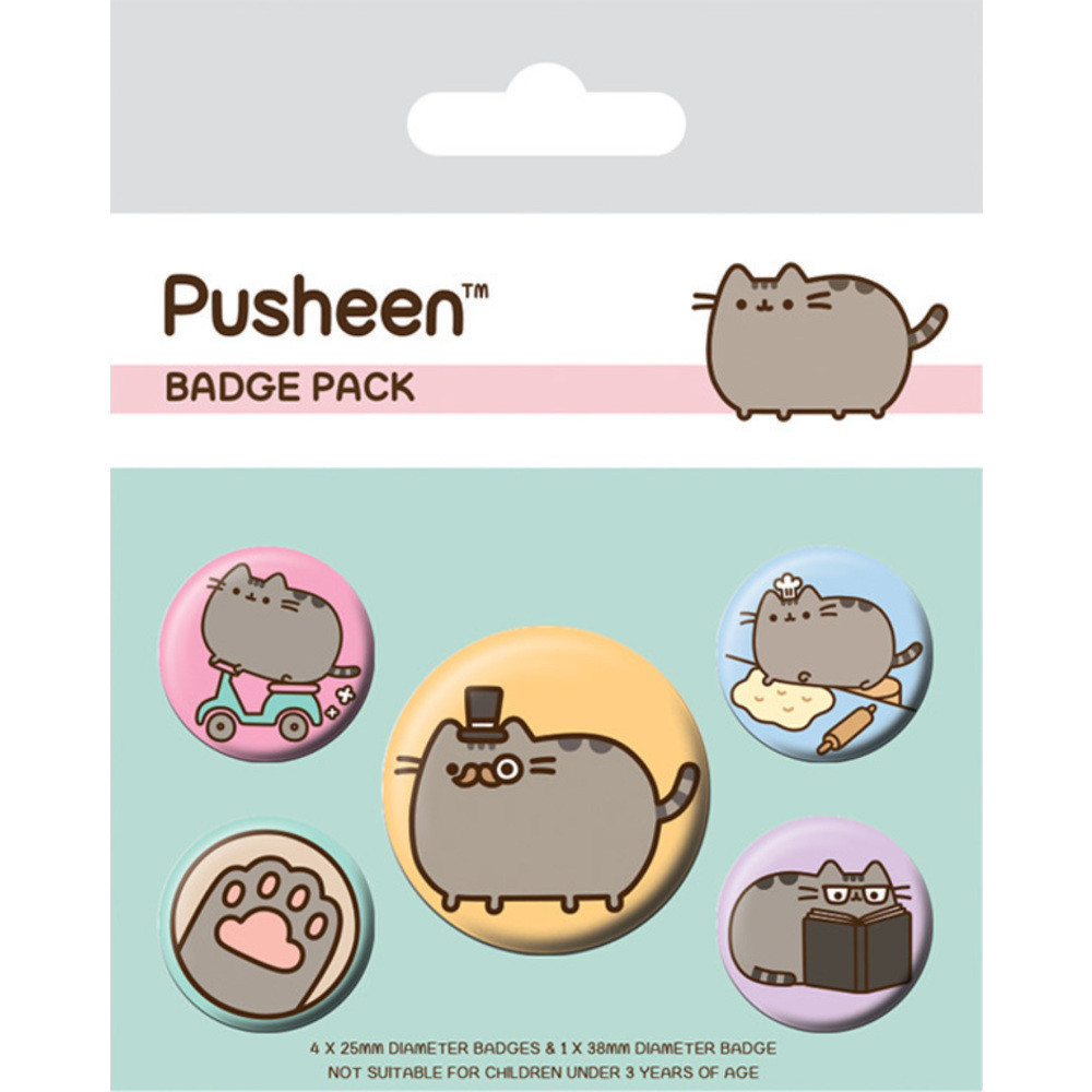 Pacote de crachás da Pusheen Fancy