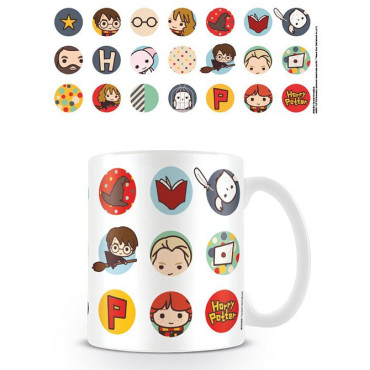 Caneca Harry Potter Kawaii Circles