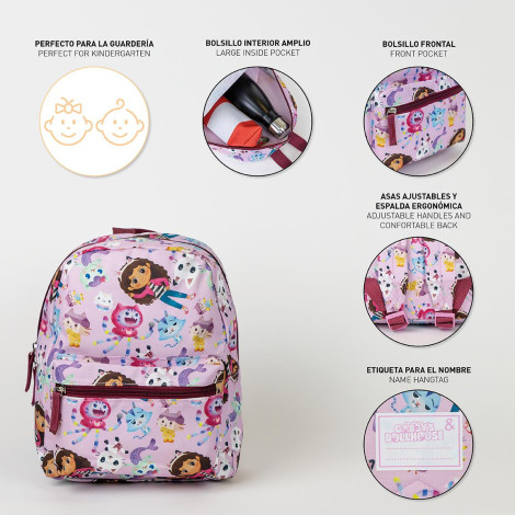 MOCHILA GUARDERIA ESTAMPADO GABBY´S DOLLHOUSE