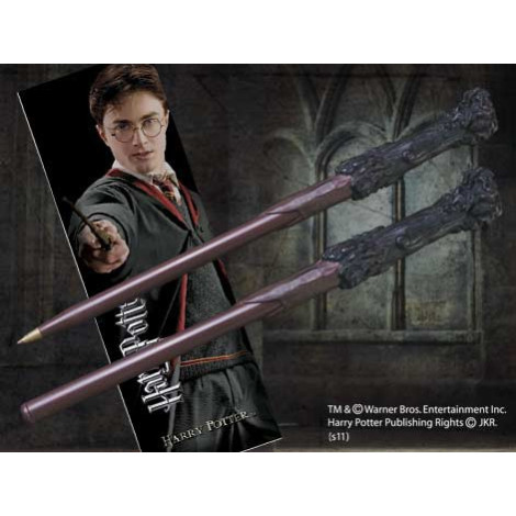 Conjunto de caneta Harry Potter e marcador de livros