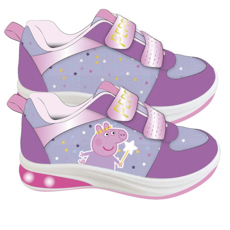 Sapatilha desportiva Peppa Pig com luzes