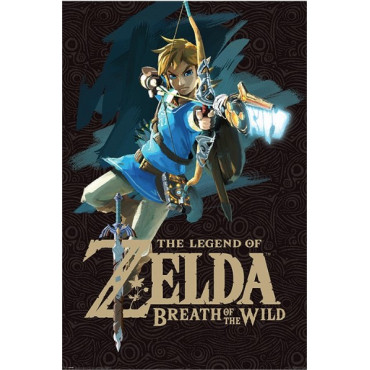 Capa do poster de Zelda Breath Of The Wild