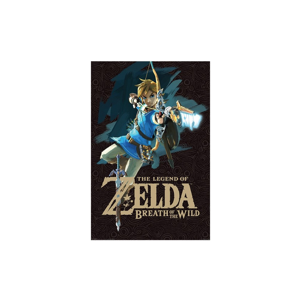 Capa do poster de Zelda Breath Of The Wild