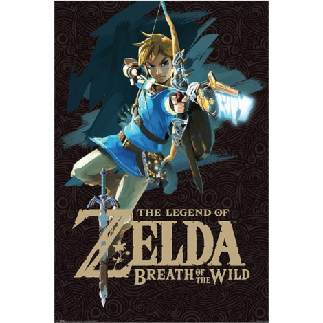 Capa do poster de Zelda Breath Of The Wild