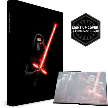 Star Wars Caderno Kylo Ren Star Wars com luz e som