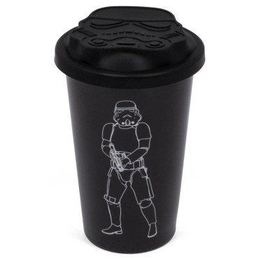 Star Wars Copo de viagem Stromtrooper 3D Preto