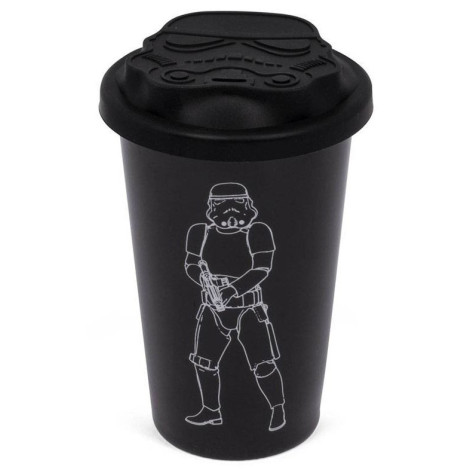 Star Wars Copo de viagem Stromtrooper 3D Preto