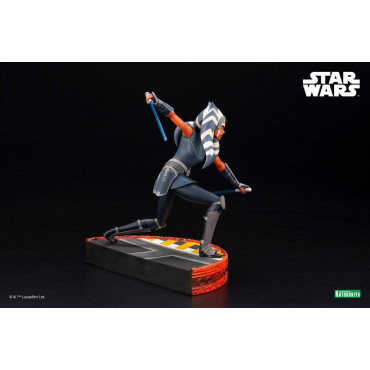 Estátua de Ahsoka Tano Clone Wars 1/7 ARTFX Kotobukiya