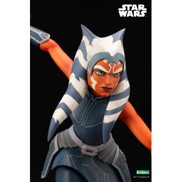 Estátua de Ahsoka Tano Clone Wars 1/7 ARTFX Kotobukiya