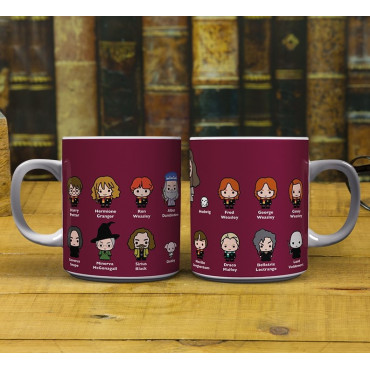 Caneca de personagens Chibi Harry Potter